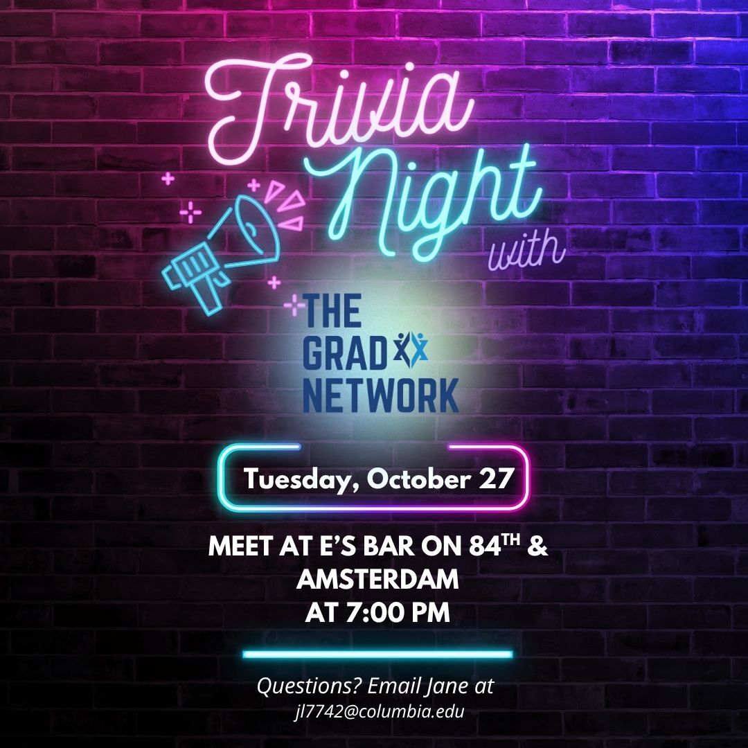 Trivia Night with The Grad Network | 7 p.m. October 27 - logo